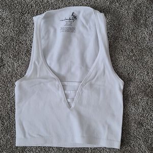 Free People White Bralette
